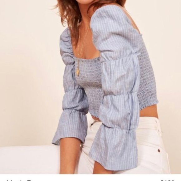 Reformation Maple Linen Top - Picture 2 of 2